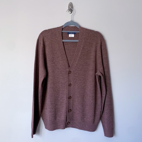 Vineyard Vines Brown Cashmere Blend Cardigan Sweater - Picture 1 of 3